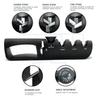 Knife Sharpener 5 in 1 Adjustable Angle Scissors Sharpening