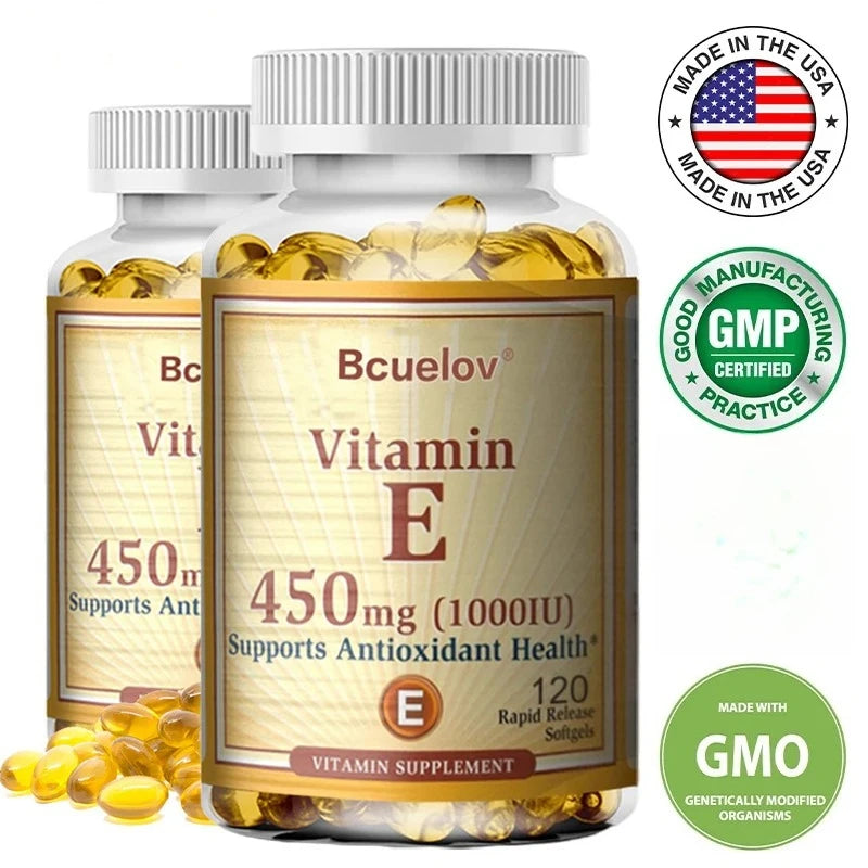 Bcuelov Vitamin E 1000 IU 450mg antioxidant supplement