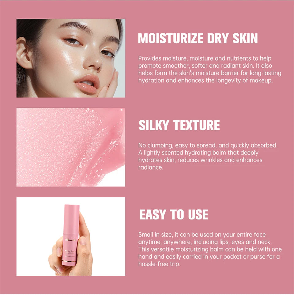 Instant KAHI Wrinkle Removal Balm Collagen Stick Fade Fine Lines Brighten Dull Skin Tone Cream Korean Cosmetics