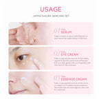 5/3pcs Sakura Skin Care Sets Gift Box