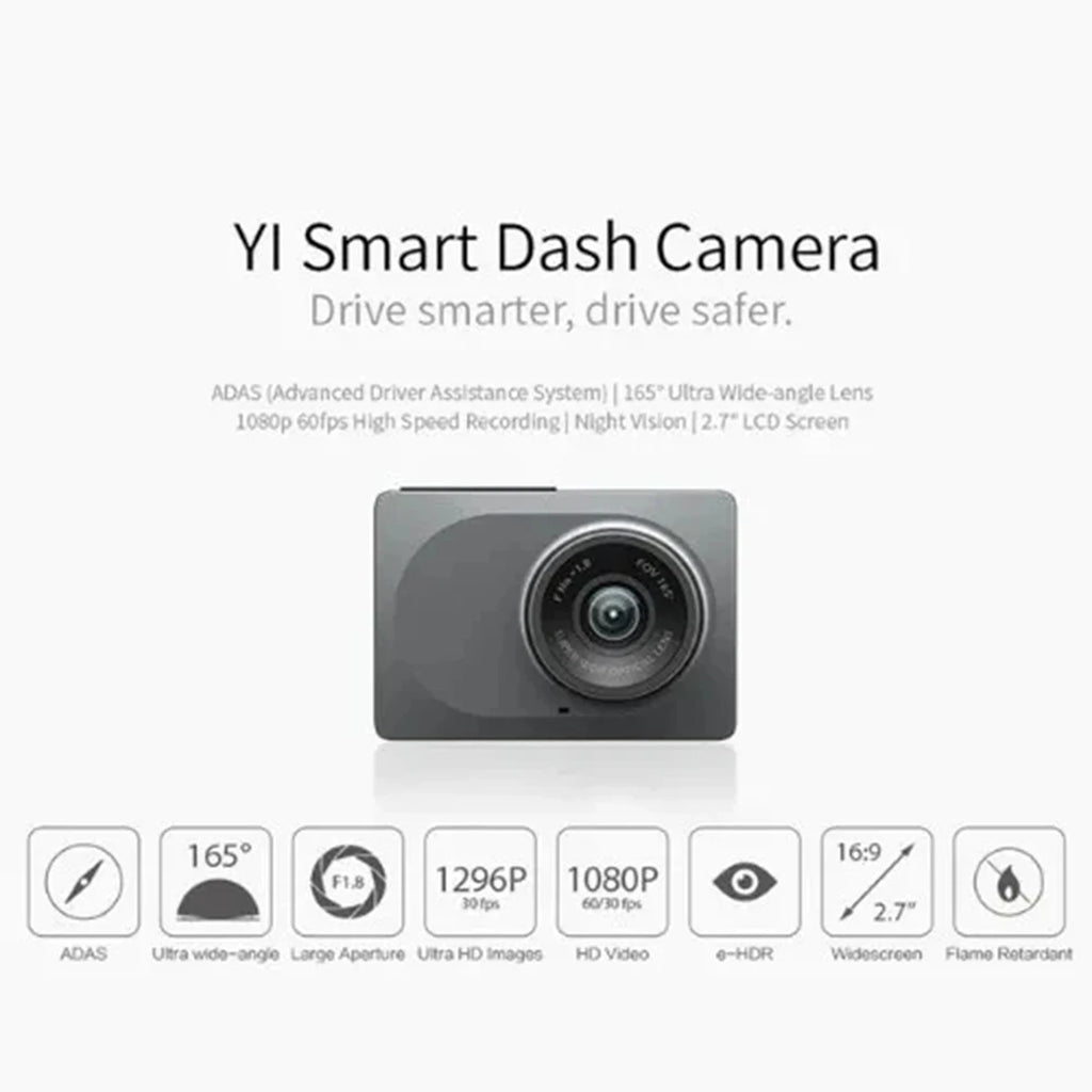 xiao YI Smart Dash Cam For Car ADAS 2.7 Screen Full HD 1080P Dash Cam Night Vision ADAS English International Version