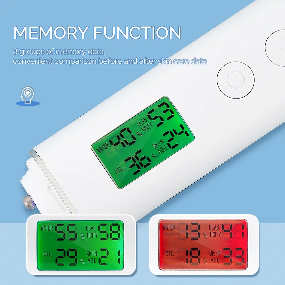 Skin Tester Face Skin Moisture & Oil Content  Analyzer Water Cheek Elastic Skin Age Test