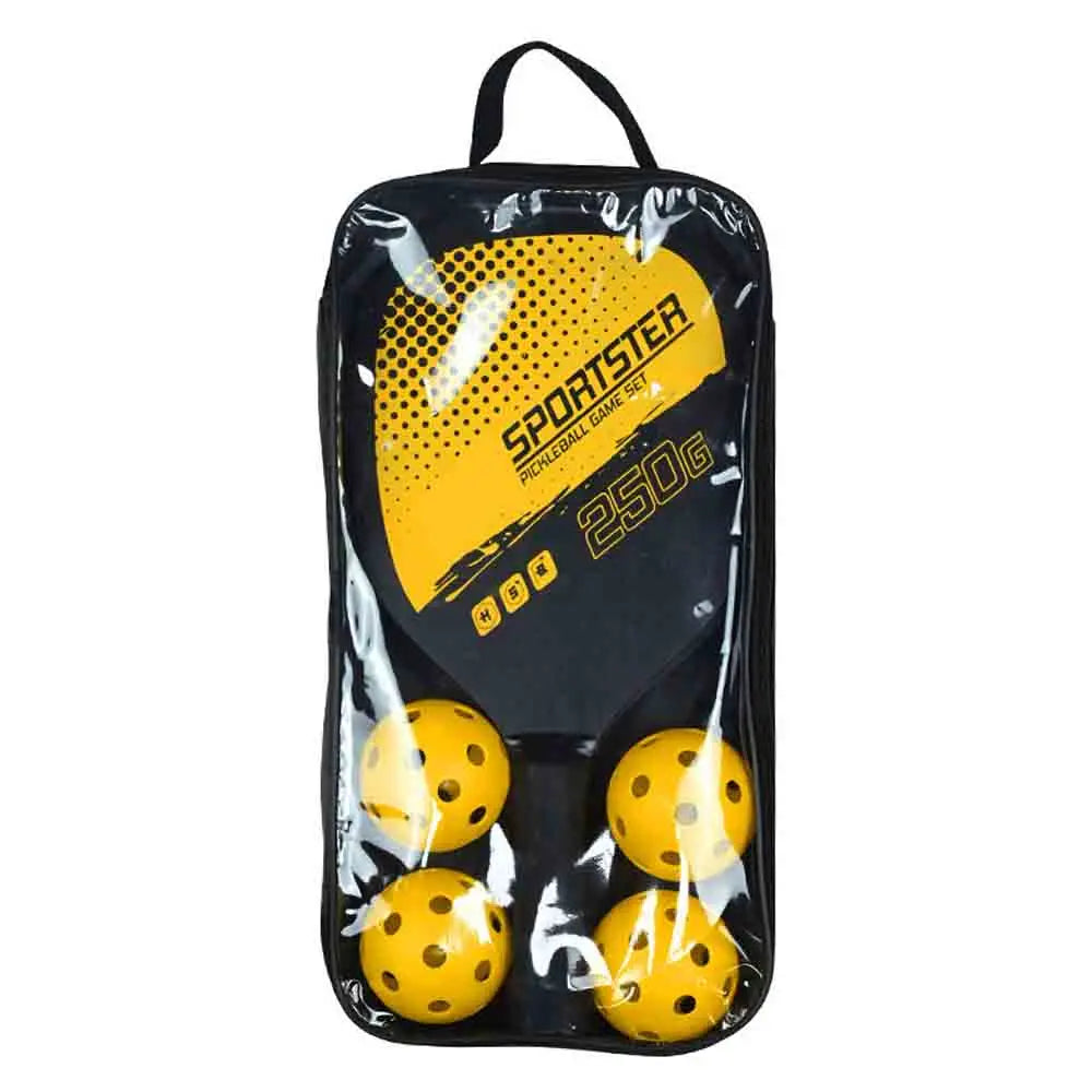 Pickleball Rackets Set Paddles Set of 2 & 4 Pickleballs Sports Accessory