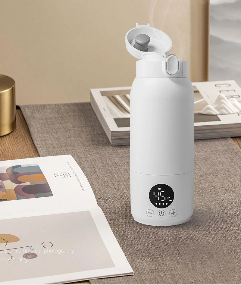 Portable Baby Milk Bottle Warmer 500ML Travel 316L Stainless Steel