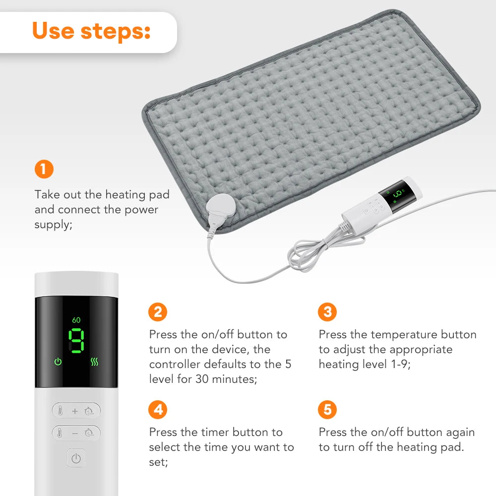 Electric Heating Pad 110V 220V Washable 60*30cm