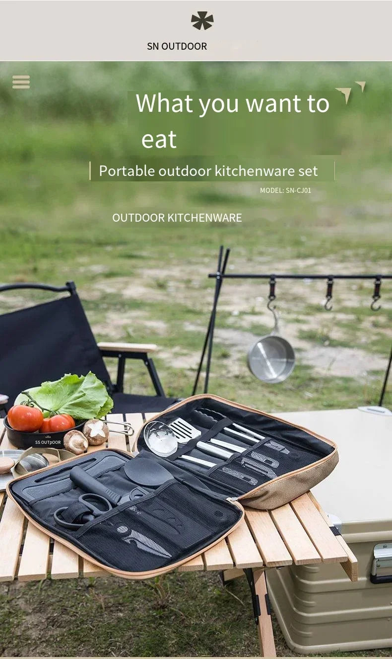 Travel Kitchen Utensils Set 8-Piece Camping