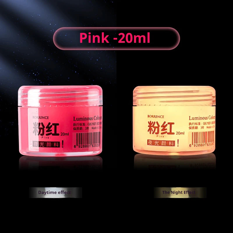 Glow-in-the-dark 20ml Fluorescent Acrylic Pigment