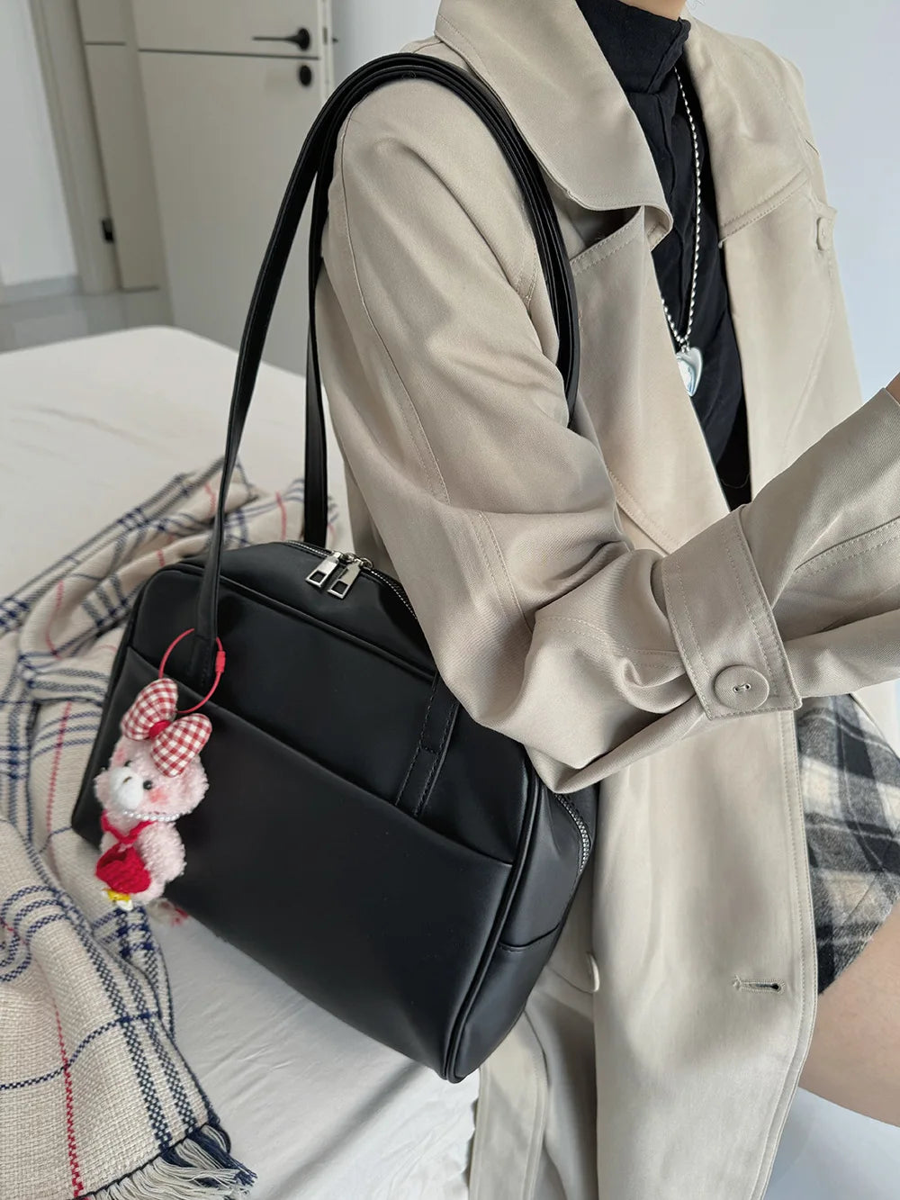 CGCBAG Vintage Designer Luxury Women Tote Casual Large Shoulder Bag High Quality Leather Ladies Handbags