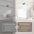 ABUN Clean Skin Club Towel XL Storage Box Dispenser Acrylic