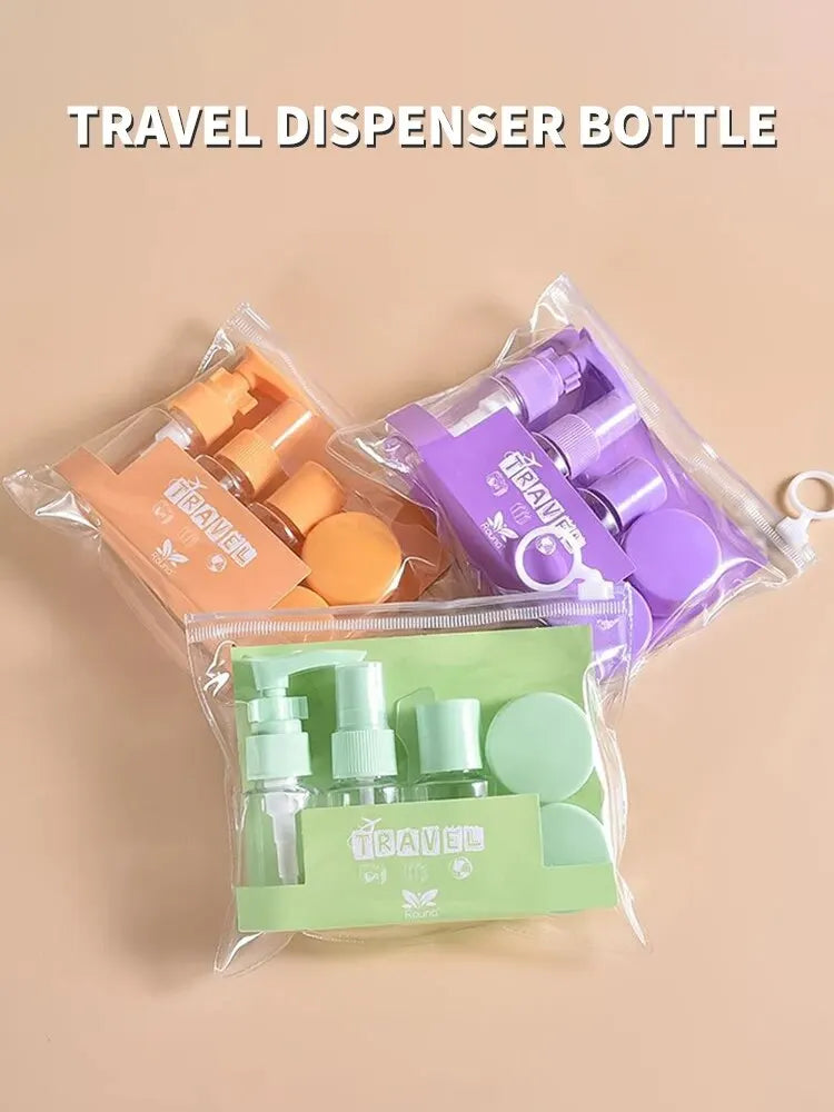 Travel Bottles Kit Leak Proof Toiletry Containers Clear For Lotion Shampoo Cream