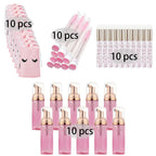20/40PCS Suit 60ML Empty Pump Bottle Eyelash Shampoo Tool Travel Foam Dispenser Bottle Plastic Cleanser Soap Care