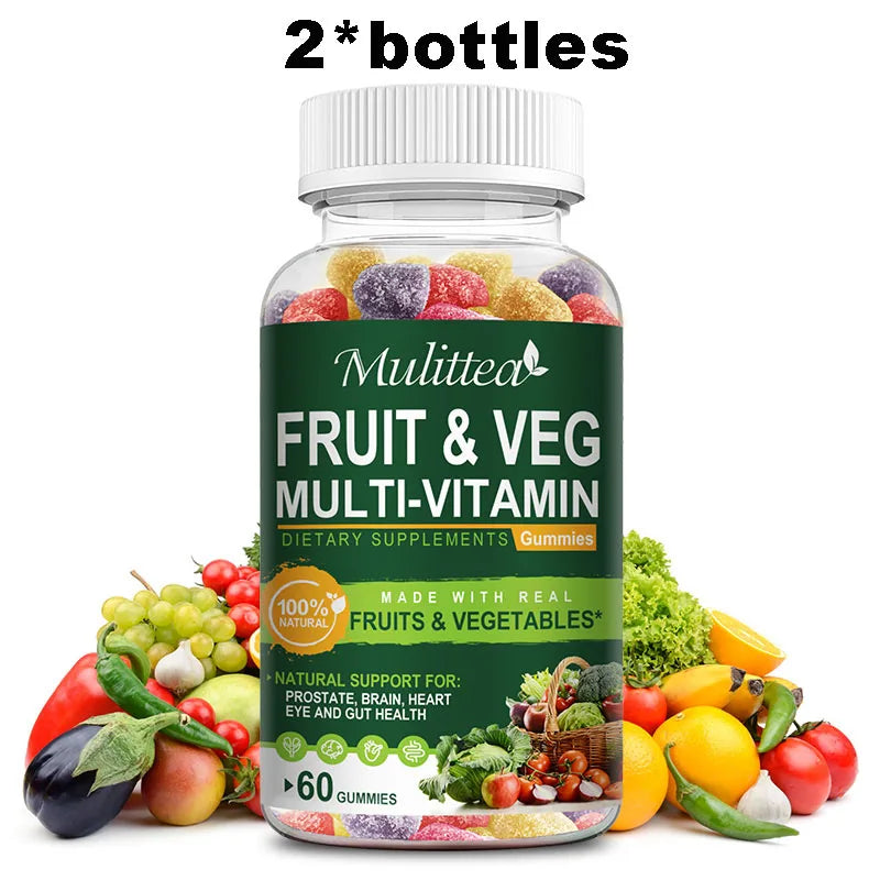 Mulittea Natural Vegetable & Fruit Gummies Daily