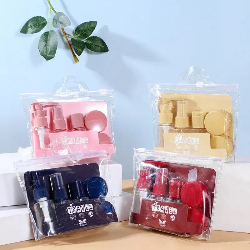 Travel Bottles Kit Leak Proof Toiletry Containers Clear For Lotion Shampoo Cream