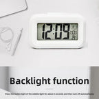 Alarm Clock Digital LED Electronic Backlight Snooze Calendar Home Office Desktop Screen Display Watch