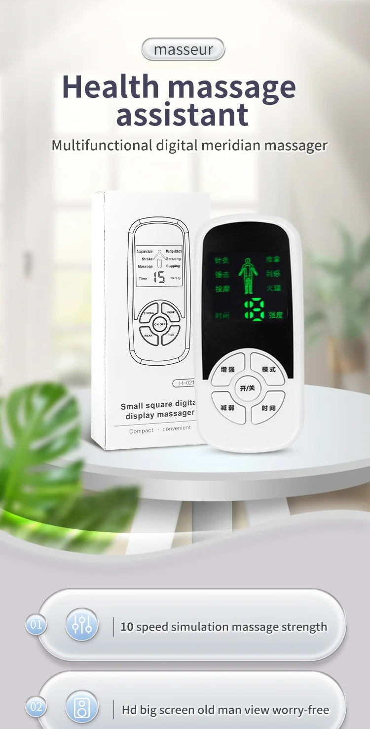 Multi-functional 6 Modes Tens Unit Machine Electro stimulator Digital Massager