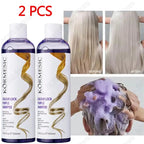 Professional Purple Shampoo Yellow Removal Post Dyeing Gray Hair Bleached Highlighted Revitalize 300ml