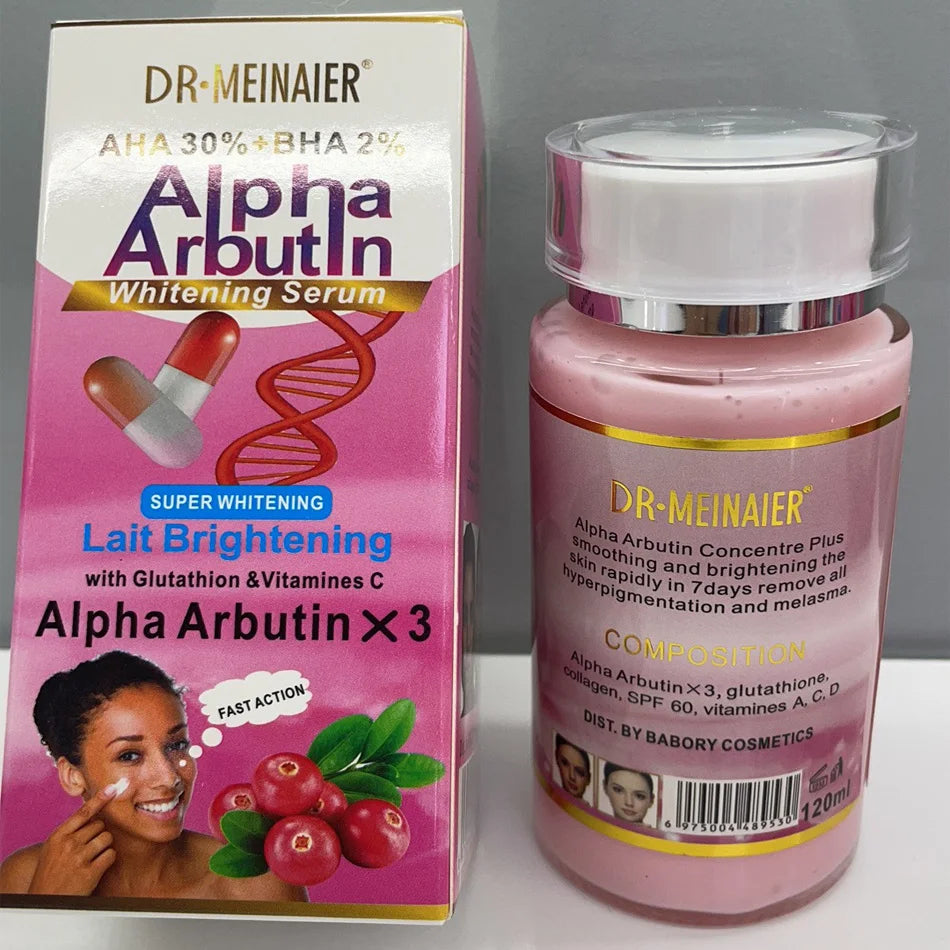 Alpha Arbutin Serum AHA 30% BHA 2% Keeps Face Smooth Brightening Moisturizing Improving Dullness Dark Skin