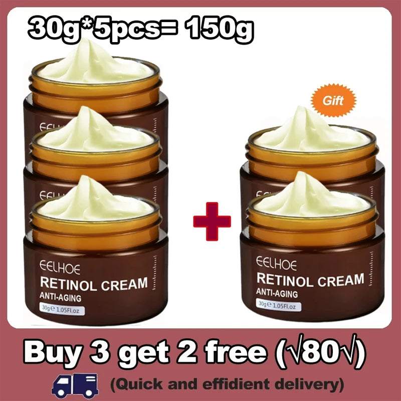 Retinol Wrinkle Remover Face Cream Firming Lifting Anti Aging Fade Fine Lines Moisturizing Whitening Korean