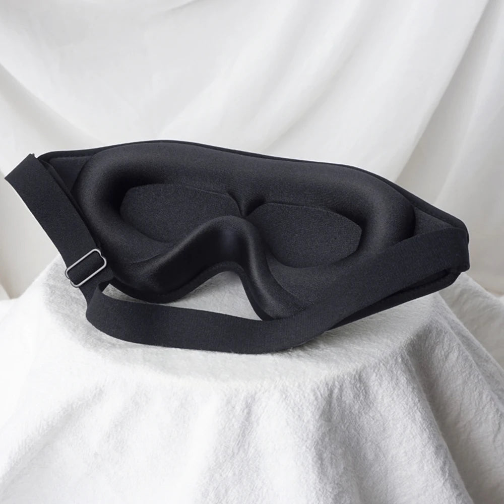 3D Sleep Mask Blindfold Soft Memory Foam 99% Blockout