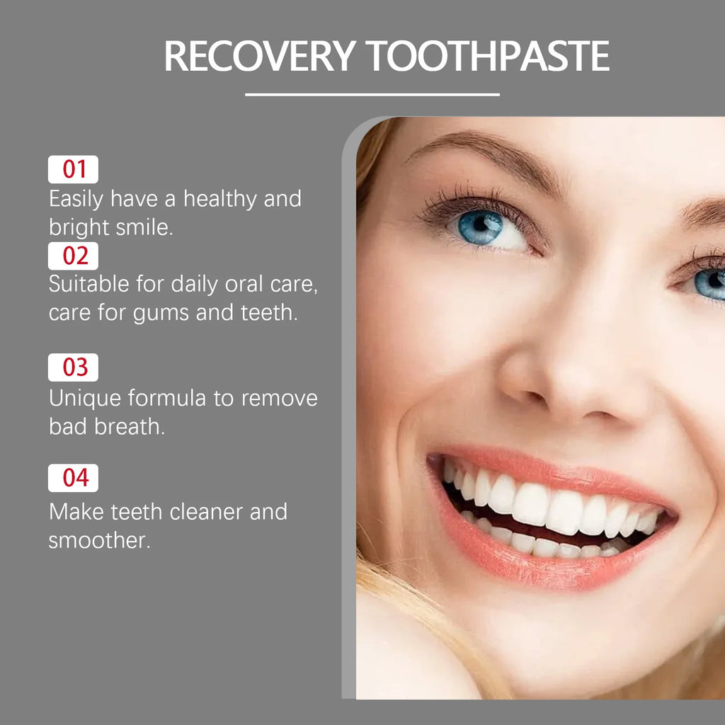 Whitening Teeth Toothpaste Enamel Repair Oral Hygiene Stain Removal Fresh Breath Hydroxyapatite