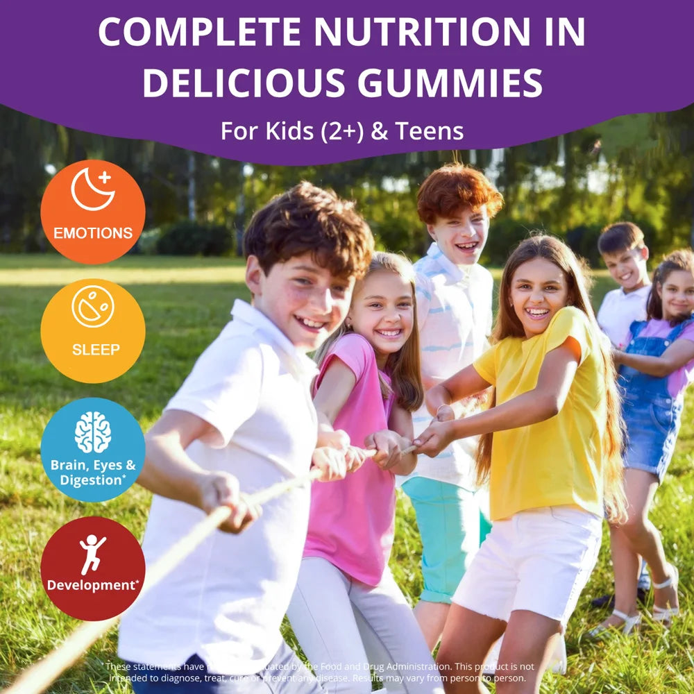 Magnesium Citrate Gummies Kids Calming Anti-stress Nutritional Supplement