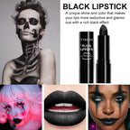 Matte black lipstick, long-lasting waterproof