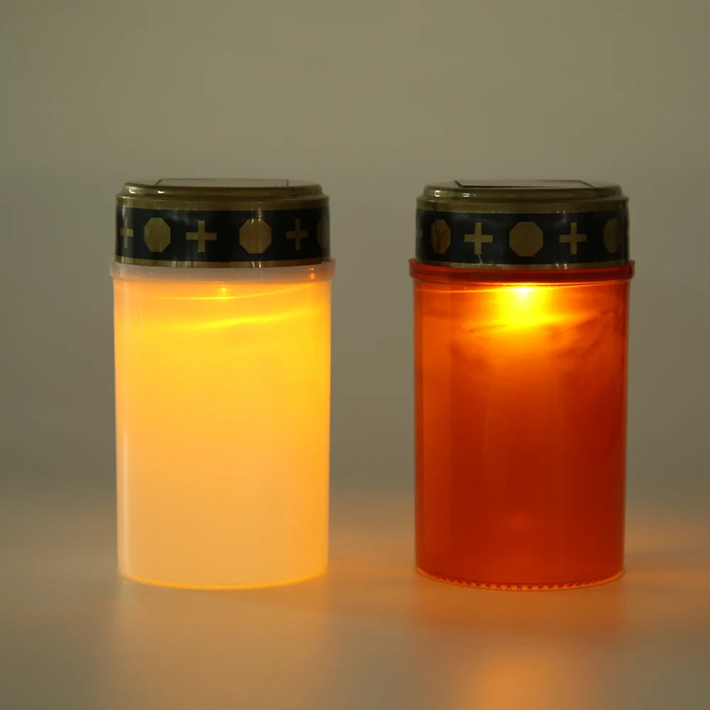 Solar Electronic Candles Tea Light Party Outdoor Lighting