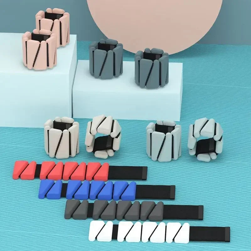 1/2lbs Wrist Weights Yoga Fitness Exercise Silicone Adjustable Ankle Protector Jogging