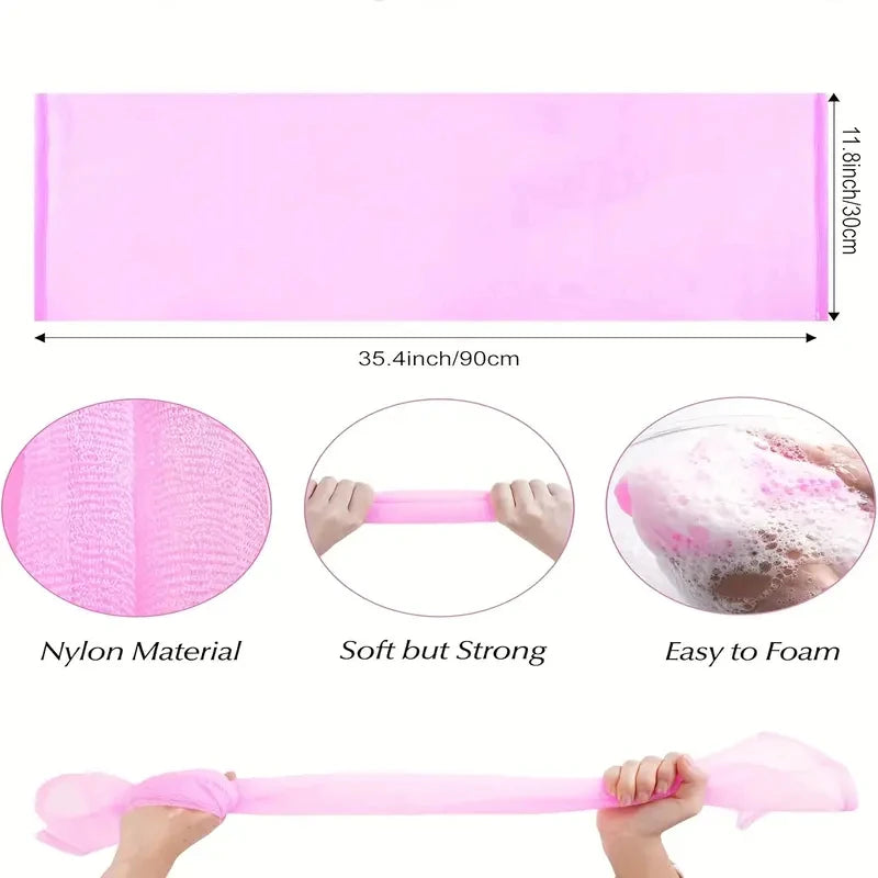 Exfoliating Body Scrubber Towel Shower Washcloth Effective for Getting Smooth Skin