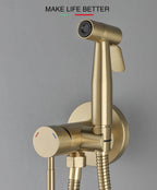 ULA Portable Bidet Sprayer Set Black Stainless Steel Toilet Bathroom Shower Head