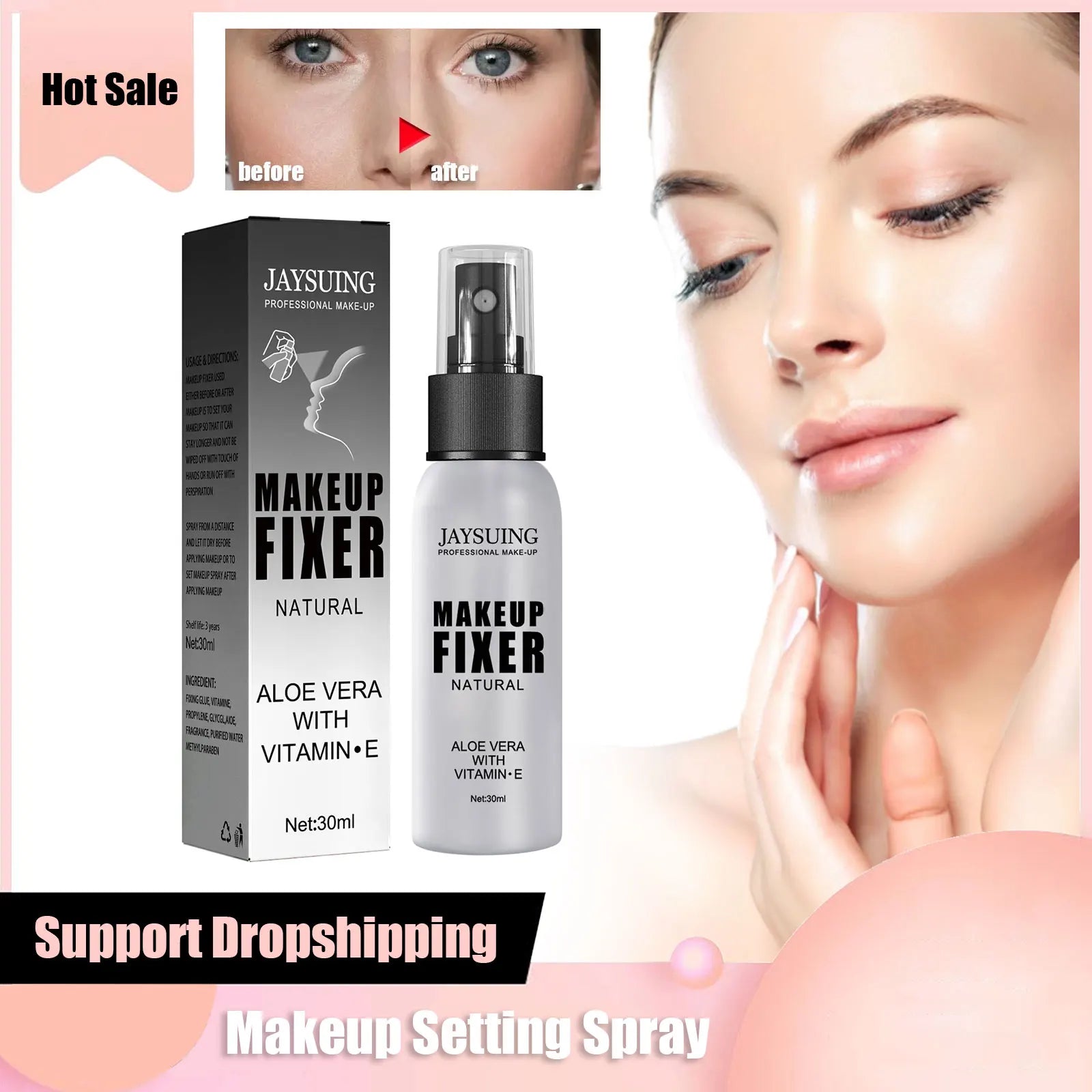Makeup Setting Spray Moisturizing Oil Control Refreshing Quick Fixer
