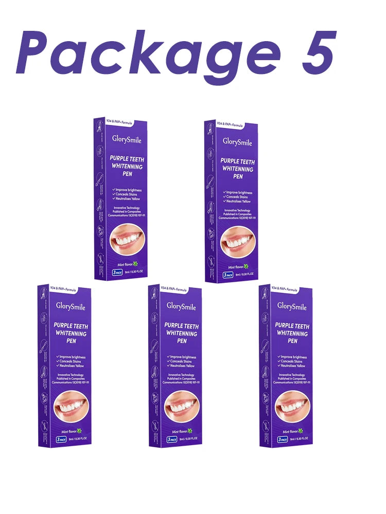 Purple Teeth Whitening Pen Stain Remover for a Brighter Smile