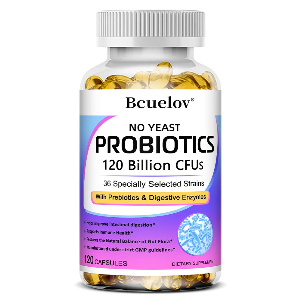 Probiotics Contains Prebiotics and Digestive Enzymes Immune Support Vegan