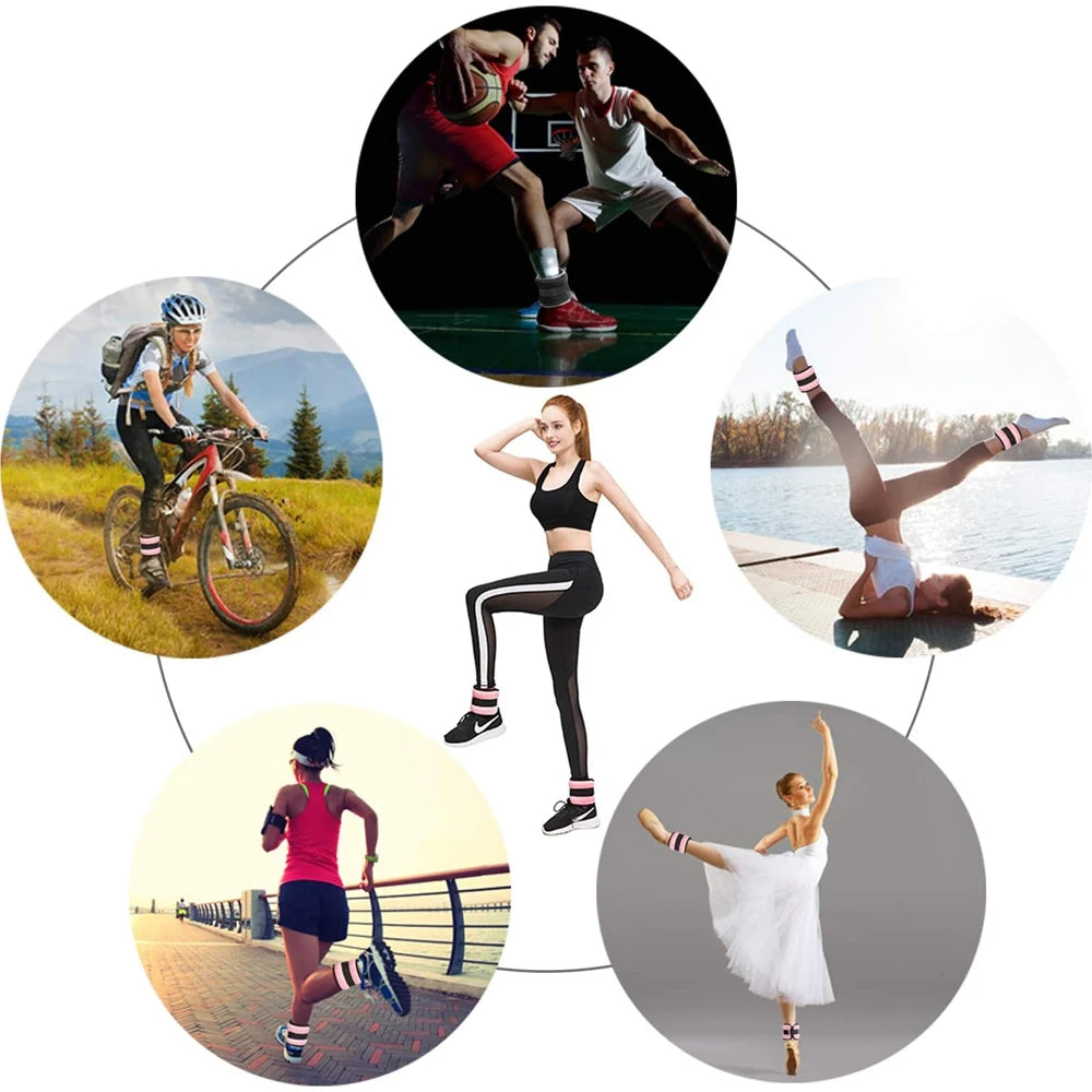 1 Pair Ankle Wrist Weights for Men and Women (0.25kg/0.5kg Each Pack) with Adjustable Strap