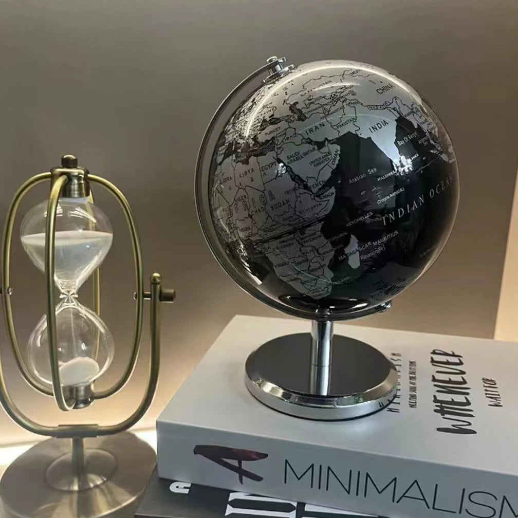 English Retro Globe 19X15CM Home Office Wine Cabinet Decoration Bookcase Light