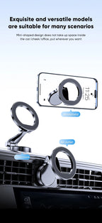 1080 Magsafe Car Cell Phone Holder For iPhone 17 16 Pro Max Plus