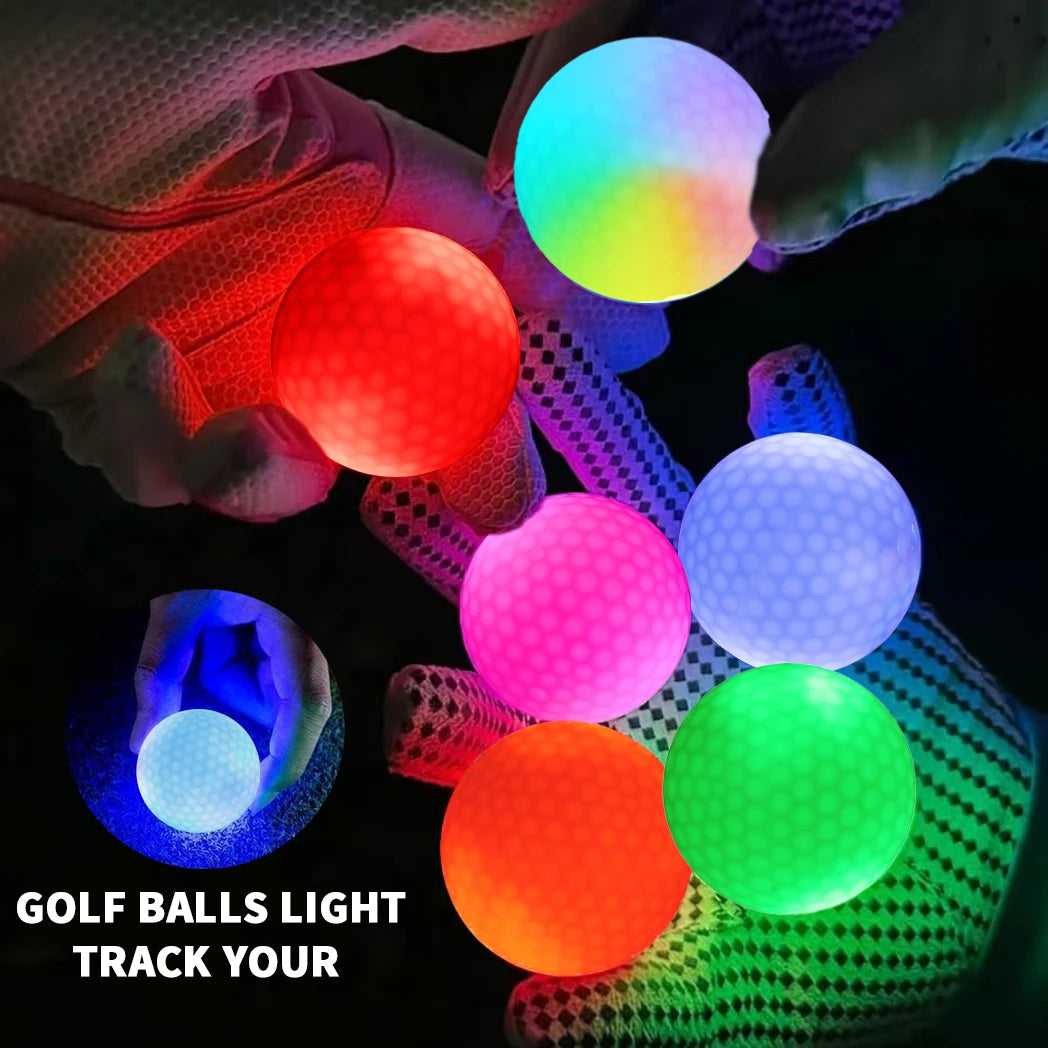 Caiton Night Glow Golf Balls – Set of 6, Perfect Gift for Golf Lovers
