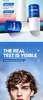 Men's  Lip Balm Moisturizing Hydration Fading Lip Lines Anti-Cracking Remove Dead Skin Refreshing Not Greasy