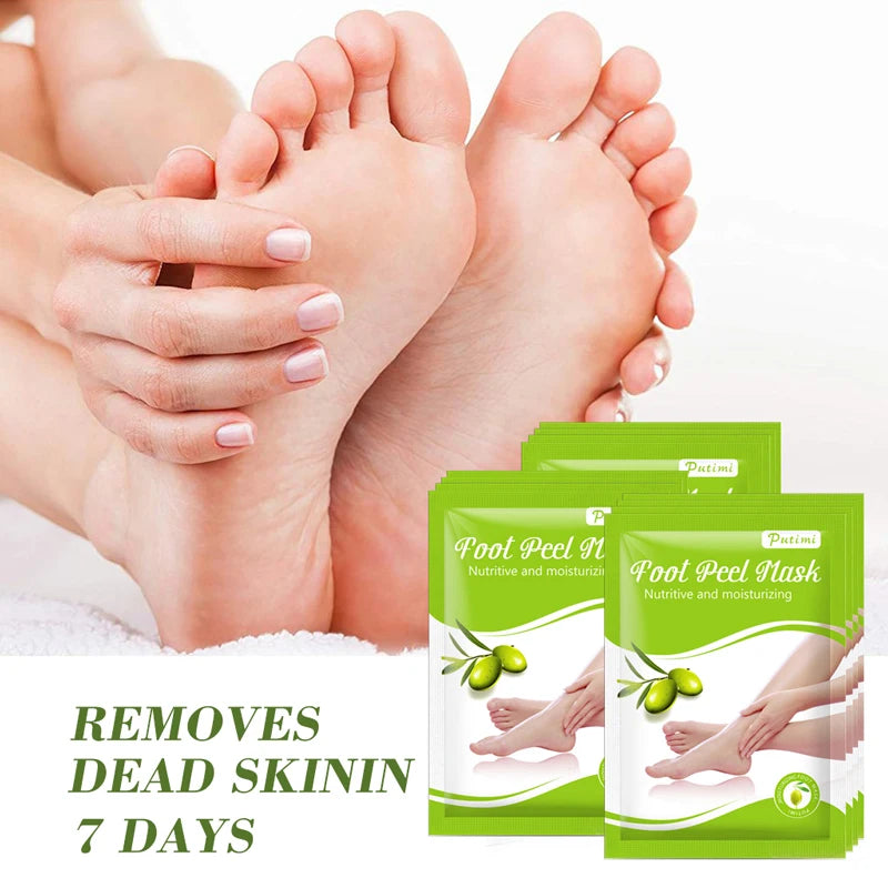 6 packs Exfoliating Foot Mask Dead Skin Remover Moisturizing