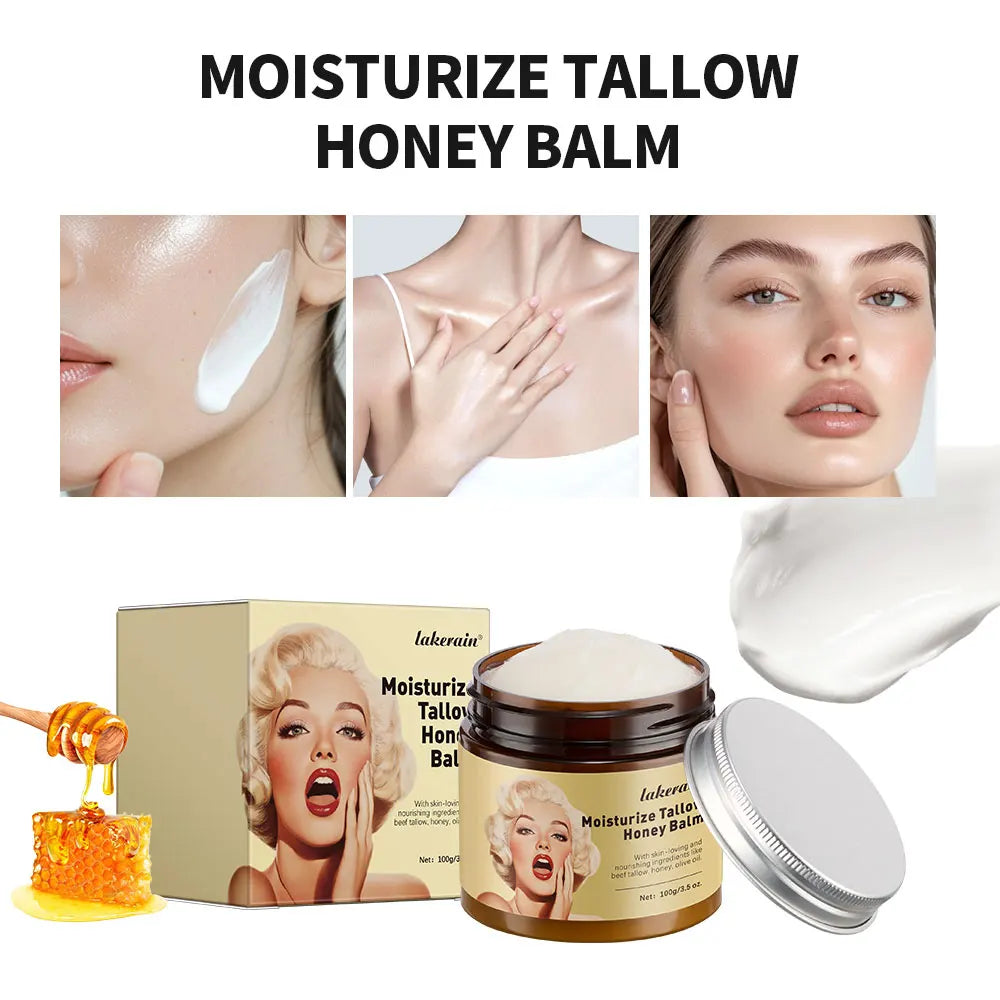 100g/3.5 0z. Moisturizer Tallow Honey Balm  Manuka Body Lotion Lip Balm