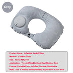 Travel Neck Pillow Inflatable Airplane U-shaped Cervical Orthopedic Portable Foldable