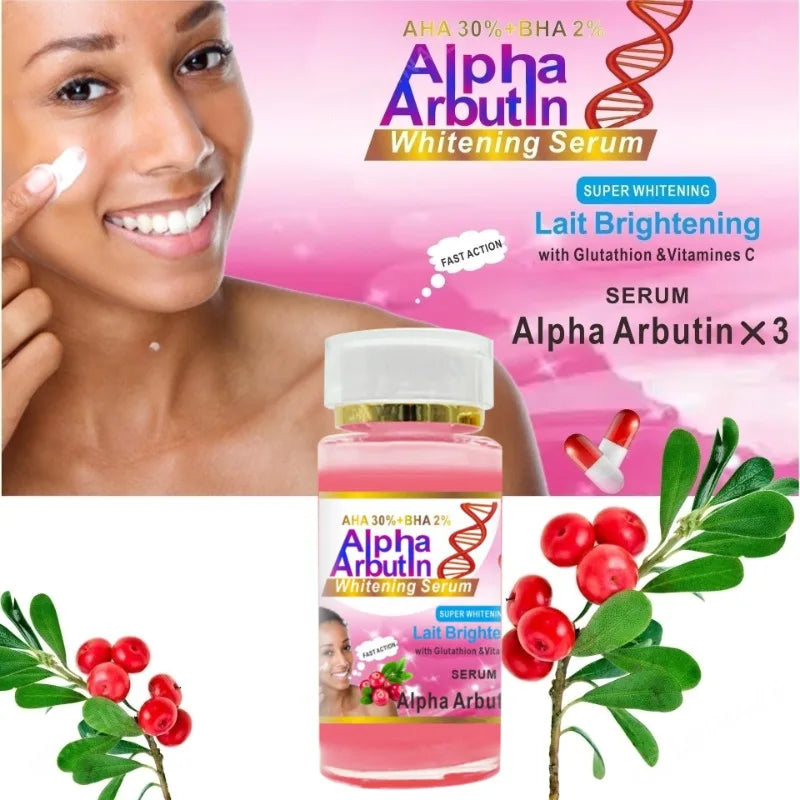 Alpha Arbutin Serum AHA 30% BHA 2% Keeps Face Smooth Brightening Moisturizing Improving Dullness Dark Skin
