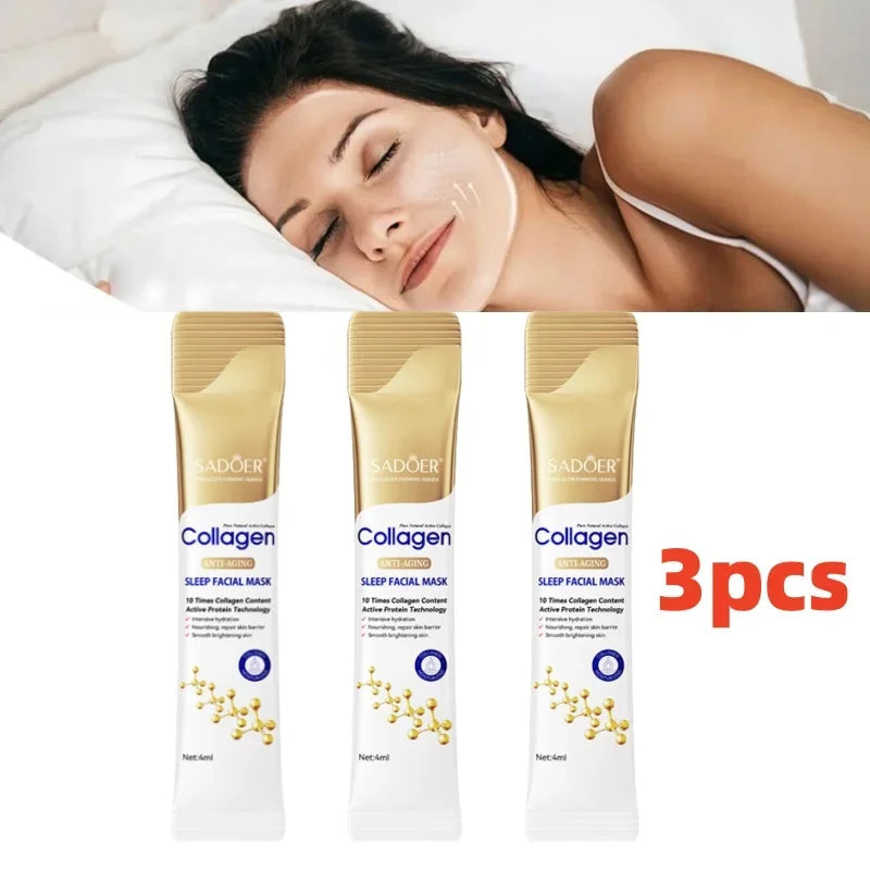 Collagen Sleeping Facial Masks Moisturizing Brightening Firming Hydrating