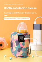 USB Milk Water Bottle Warmer Travel Stroller Insulated Bag Infant