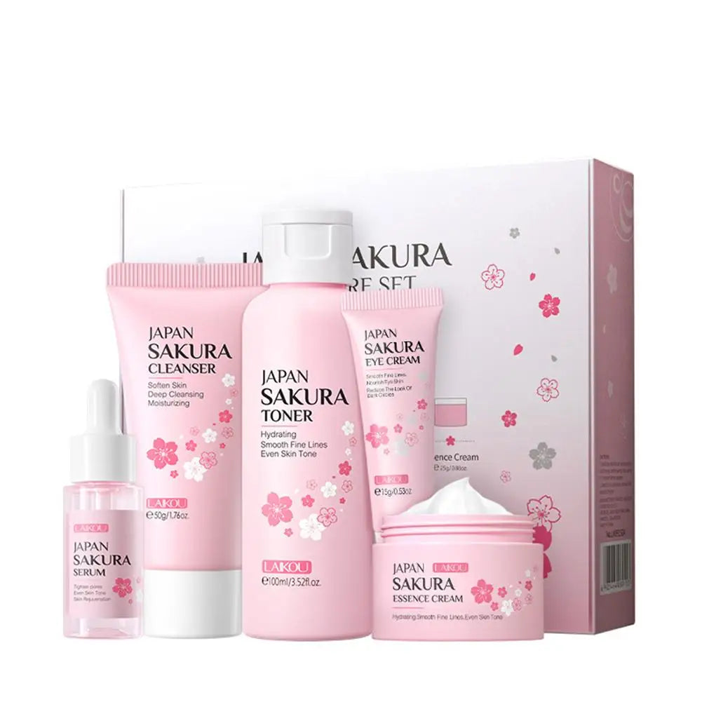 5/3pcs Sakura Skin Care Sets Gift Box