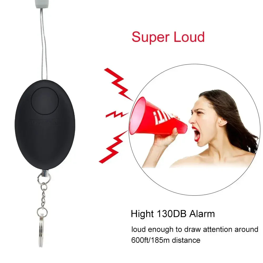 120dB Safe Sound Alarm Self-defense Keychain Emergency Attack Protect Alert Personal Safety Alarm Keychain