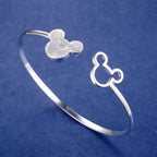 Trendy 925 Sterling Silver Bracelet Fashion Jewelry Adjustment Cuff