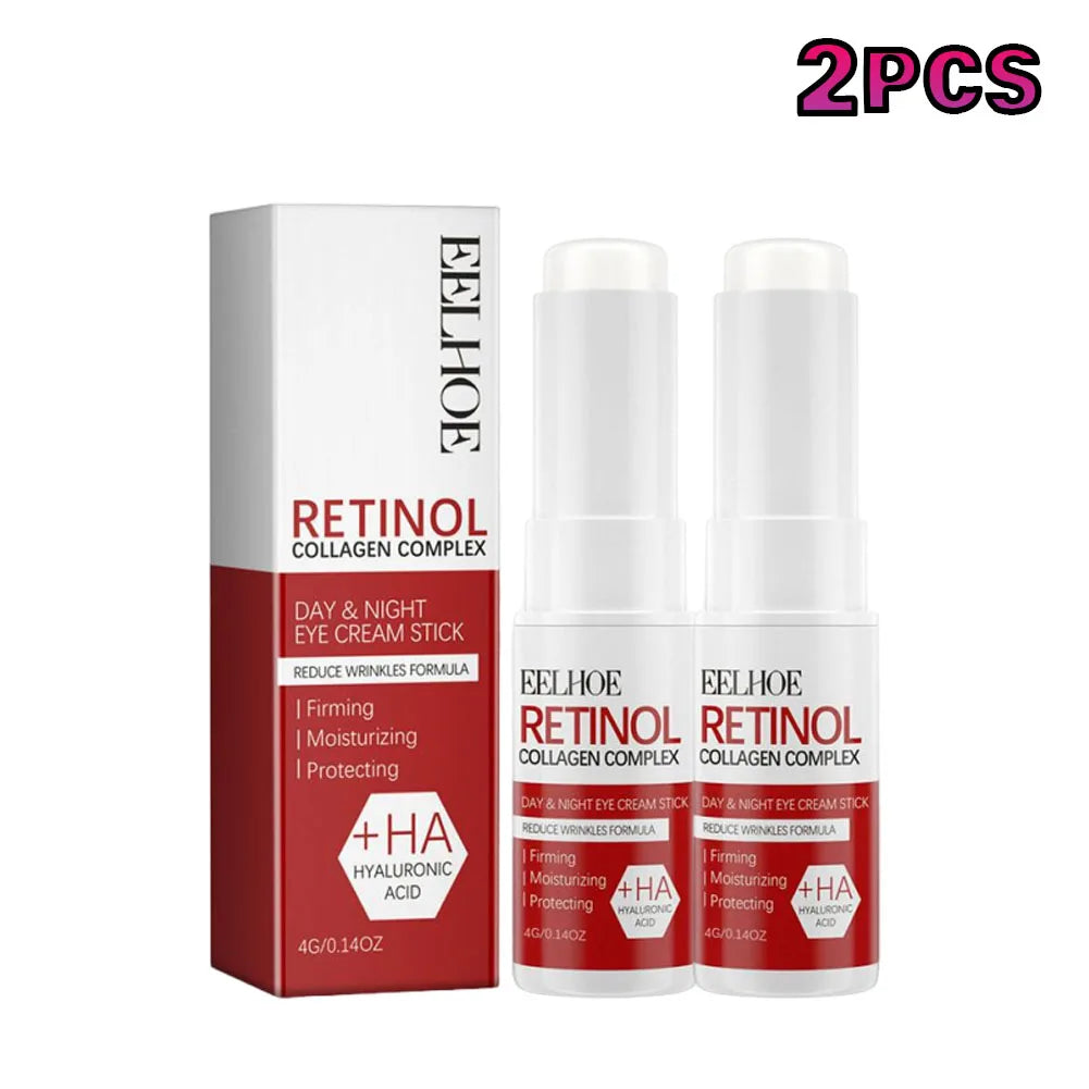 Retinol Eye Cream Stick Anti Aging Fade Dark Circles Under the Eyes Remove Eye Bags Moisturizing Firming Skin Care