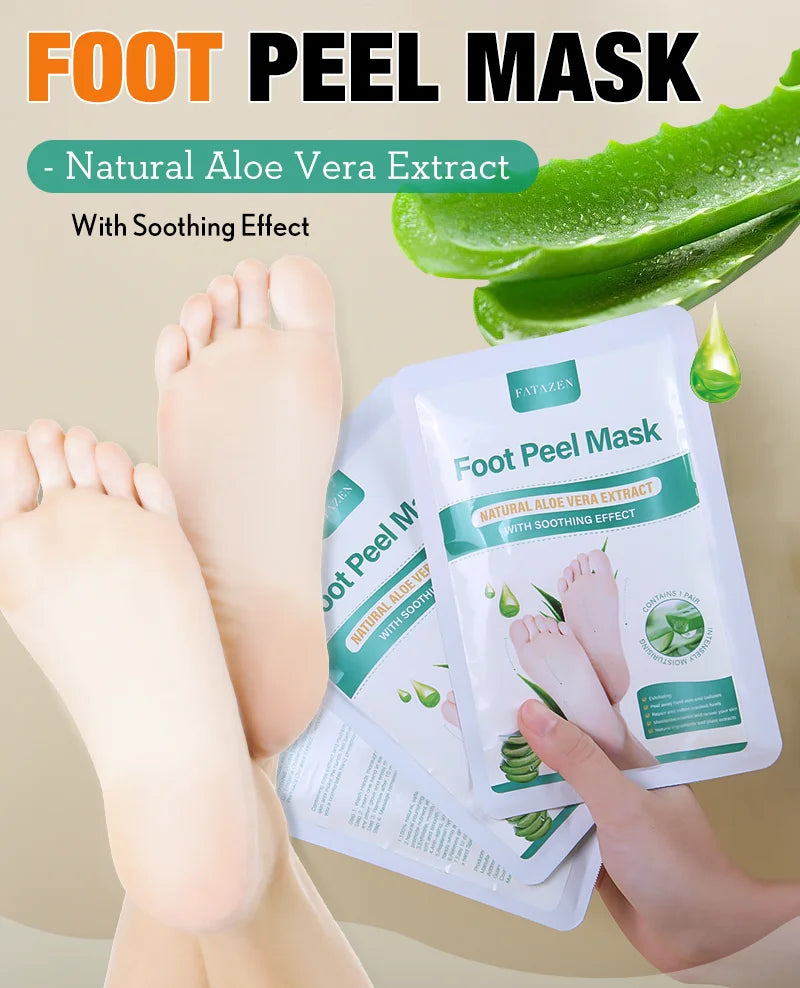 Aloe Foot Peel Mask For Dry Rough Cracked Feet