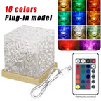 Ocean Wave Projector Light 16 Colors Glow Lamp Home Office Bar Restaurant Night Light